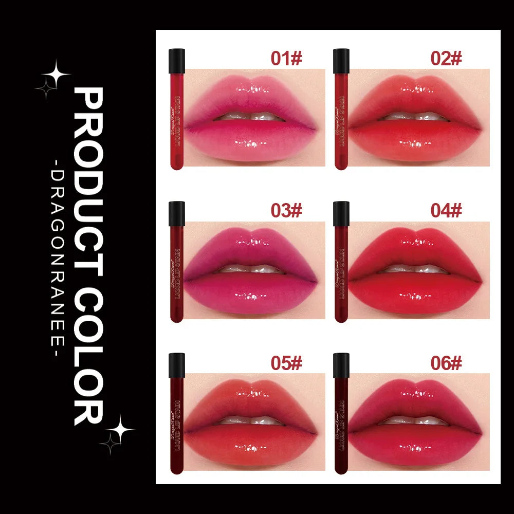 Mirror Lip Gloss Long Lasting Not Fade Lip Tint Water Gloss Glass Lipstick Blood Plasma Lips Makeup Halloween Lip Stain Cosmetic - Merit Sell