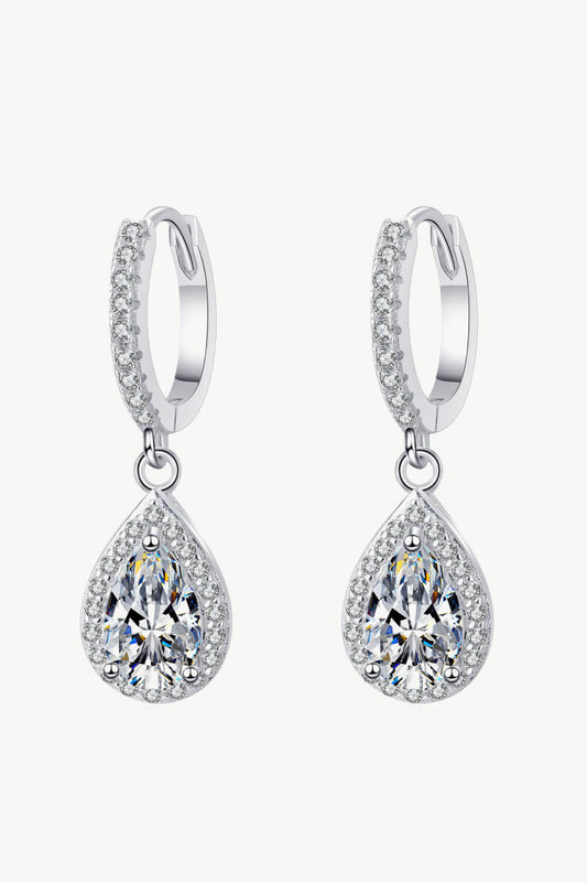 Moissanite Teardrop Earrings - Merit Sell Merit Sell