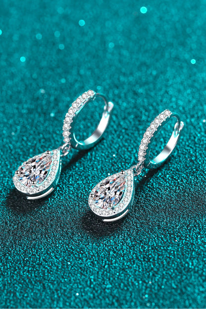 Moissanite Teardrop Earrings - Merit Sell