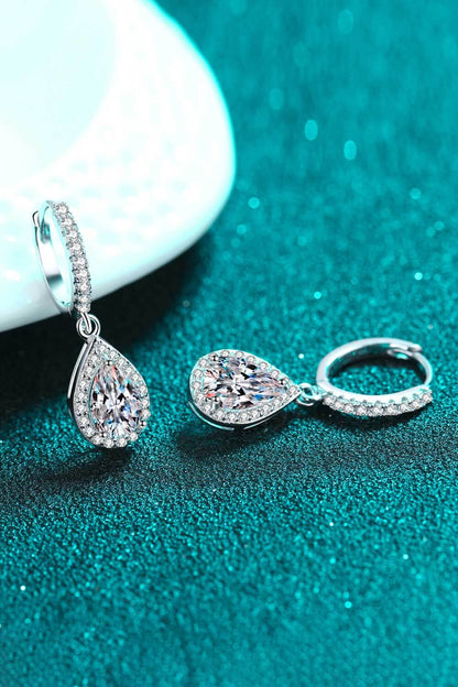 Moissanite Teardrop Earrings - Merit Sell