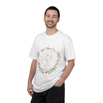 Mom & Baby T-Shirt — “Best Mom Ever, Love You Always” Floral Tee