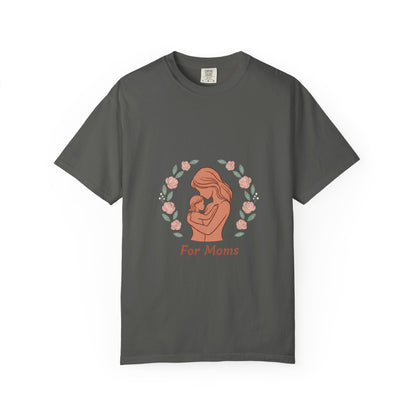 Mother & Baby T-Shirt — "For Moms" Floral Maternity/Motherhood Tee