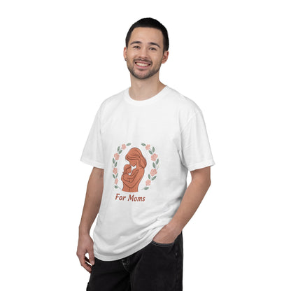 Mother & Baby T-Shirt — "For Moms" Floral Maternity/Motherhood Tee