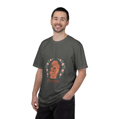 Mother & Baby T-Shirt — "For Moms" Floral Maternity/Motherhood Tee