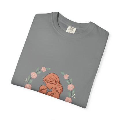 Mother & Baby T-Shirt — "For Moms" Floral Maternity/Motherhood Tee