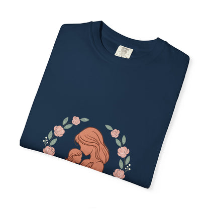 Mother & Baby T-Shirt — "For Moms" Floral Maternity/Motherhood Tee