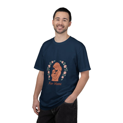 Mother & Baby T-Shirt — "For Moms" Floral Maternity/Motherhood Tee