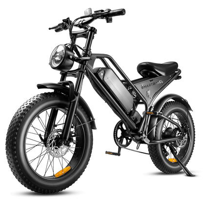 Mountain Electric bicycle 1000W Motor 48V15AH Lithium battery Motorcycle Style E-bicycle 20*4.0 Fat Tire Off-Road Electric Bike - Merit Sell