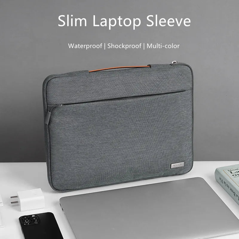 Multi-pockets Laptop Sleeve for MacBook Air 13.6 Handle Laptop Bag for MacBook Pro 14 Shocproof Notebook Bag for MacBook 16.2 M3 - Merit Sell
