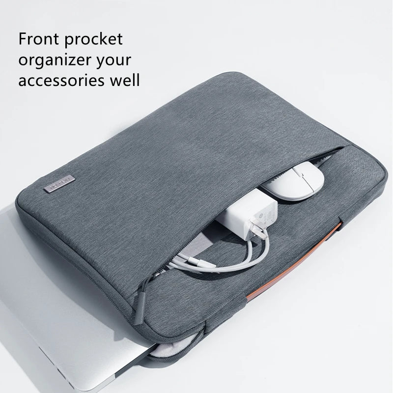 Multi-pockets Laptop Sleeve for MacBook Air 13.6 Handle Laptop Bag for MacBook Pro 14 Shocproof Notebook Bag for MacBook 16.2 M3 - Merit Sell