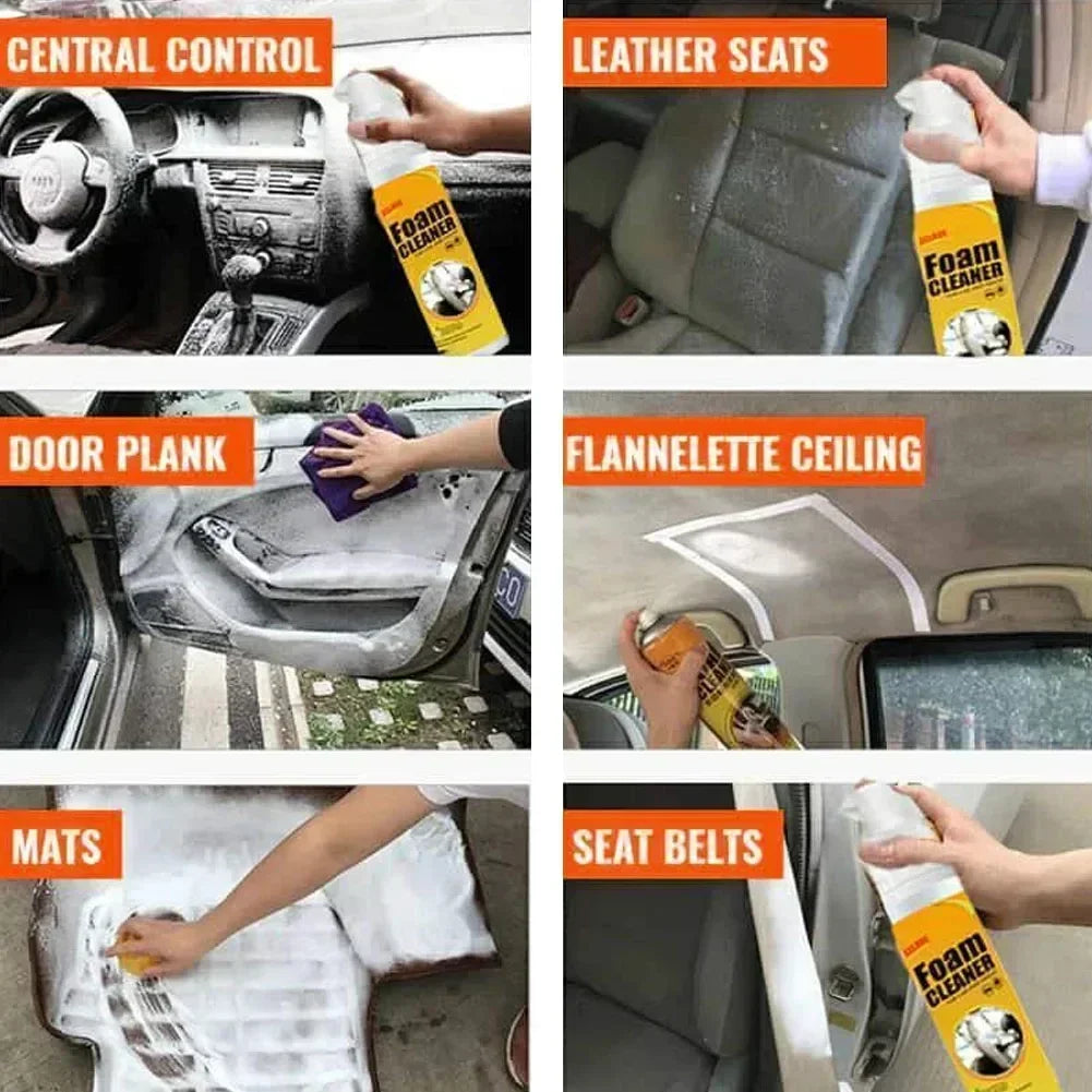 Multi-purpose Foam Cleaner Cleaning Agent Automoive Home Cleaning Foam Spray Car Interior Home Foam Cleaner Cleaners efficient - Merit Sell