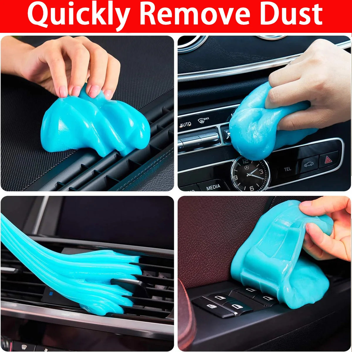 Multifunction Car Cleaning Gel Dust Cleaner Car Interior Cleaning Gel Slime Air Vent Outlet Dashboard Laptop Cleaning Magic Mud - Merit Sell