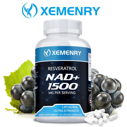 NAD + Resveratrol - Anti aging, Boost Energy, Cell Repair and Skin Health - Merit Sell