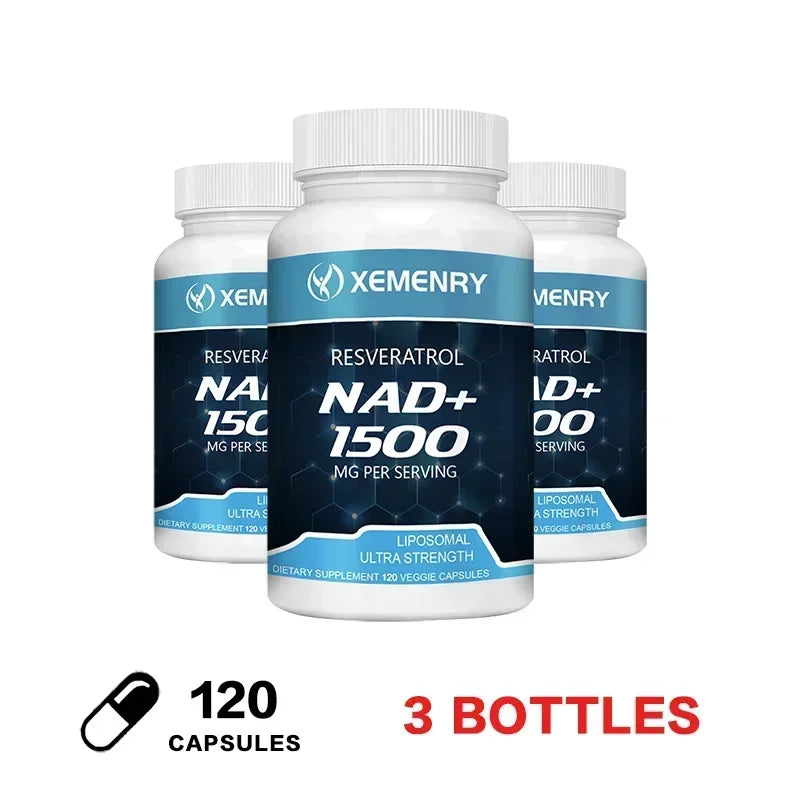 NAD + Resveratrol - Anti aging, Boost Energy, Cell Repair and Skin Health - Merit Sell