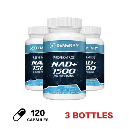 NAD + Resveratrol - Anti aging, Boost Energy, Cell Repair and Skin Health - Merit Sell