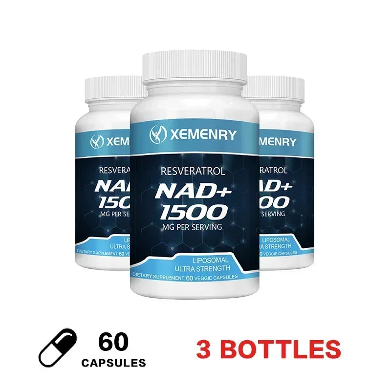 NAD + Resveratrol - Anti aging, Boost Energy, Cell Repair and Skin Health - Merit Sell