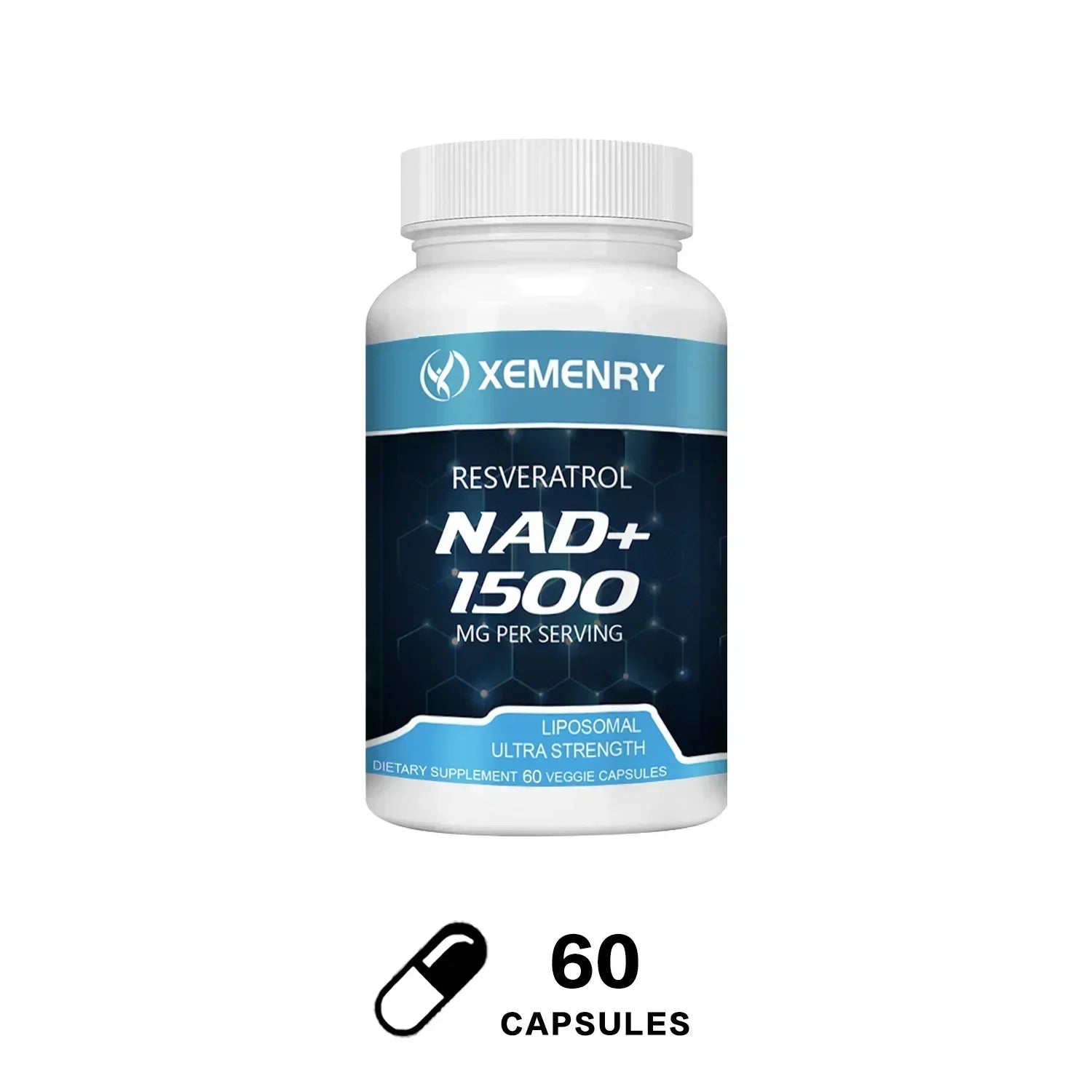 NAD + Resveratrol - Anti aging, Boost Energy, Cell Repair and Skin Health - Merit Sell