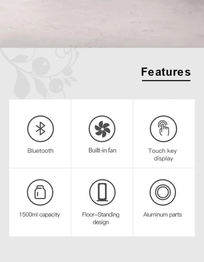 NAMSTE Electric Aromatic Diffuser Coverage 4000m³ Smart Bluetooth Essential Oils Fragrance Machine Home Hotel Scenting Device - Merit Sell