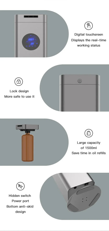 NAMSTE Electric Aromatic Diffuser Coverage 4000m³ Smart Bluetooth Essential Oils Fragrance Machine Home Hotel Scenting Device - Merit Sell