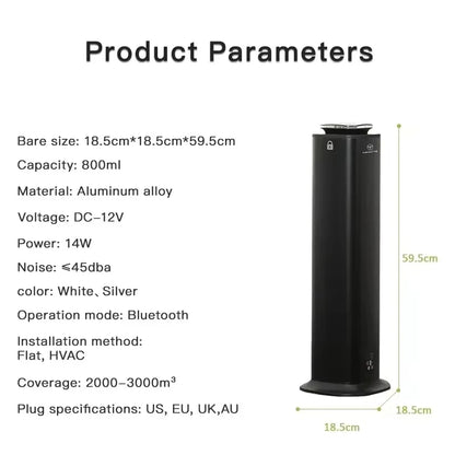 NAMSTE Electric Aromatic Diffuser Coverage 4000m³ Smart Bluetooth Essential Oils Fragrance Machine Home Hotel Scenting Device - Merit Sell