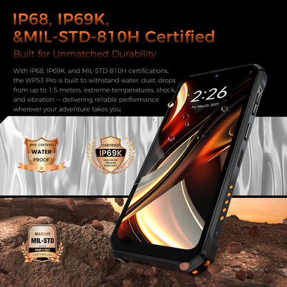【NEW】OUKITEL WP53 PRO Rugged Phone, 24GB+256GB 11000mAh Android 15 6.52" NFC 50MP Cell Phone - Merit Sell