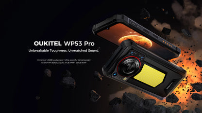 【NEW】OUKITEL WP53 PRO Rugged Phone, 24GB+256GB 11000mAh Android 15 6.52" NFC 50MP Cell Phone - Merit Sell