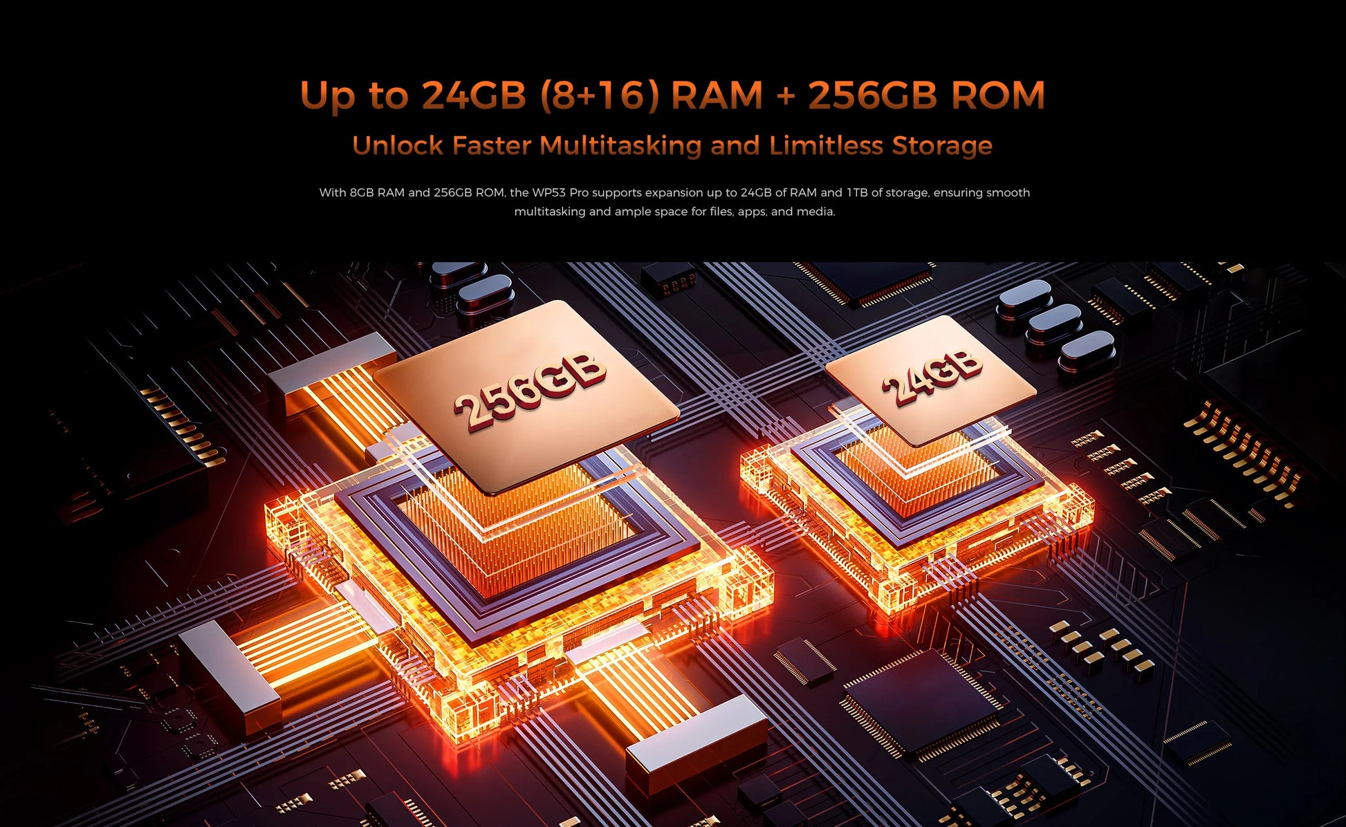 【NEW】OUKITEL WP53 PRO Rugged Phone, 24GB+256GB 11000mAh Android 15 6.52" NFC 50MP Cell Phone - Merit Sell