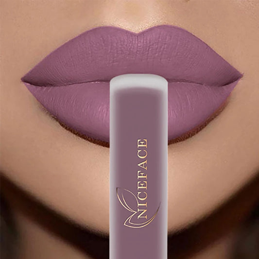 NICEFACE Lip Gloss Waterproof Matte Liquid Lipstick Long Lasting Velvet Lipgloss Tint Tube Nude Pigment Lip Makeup Cosmetics - Merit Sell
