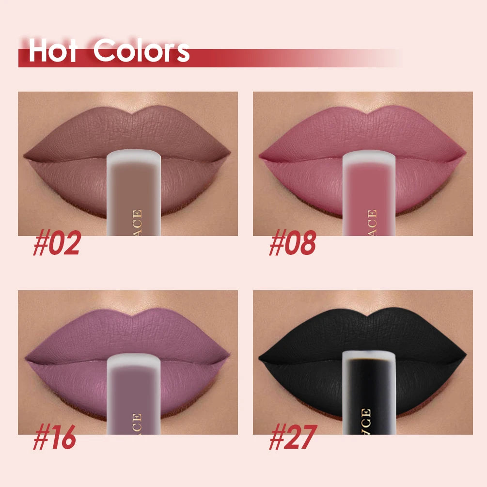 NICEFACE Lip Gloss Waterproof Matte Liquid Lipstick Long Lasting Velvet Lipgloss Tint Tube Nude Pigment Lip Makeup Cosmetics - Merit Sell
