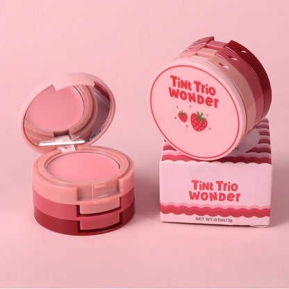 Natural Matte Face Blusher Velvety Smooth Lip Cream Cheek Blush Rouge Waterproof Makeup Makeup Blush - Merit Sell