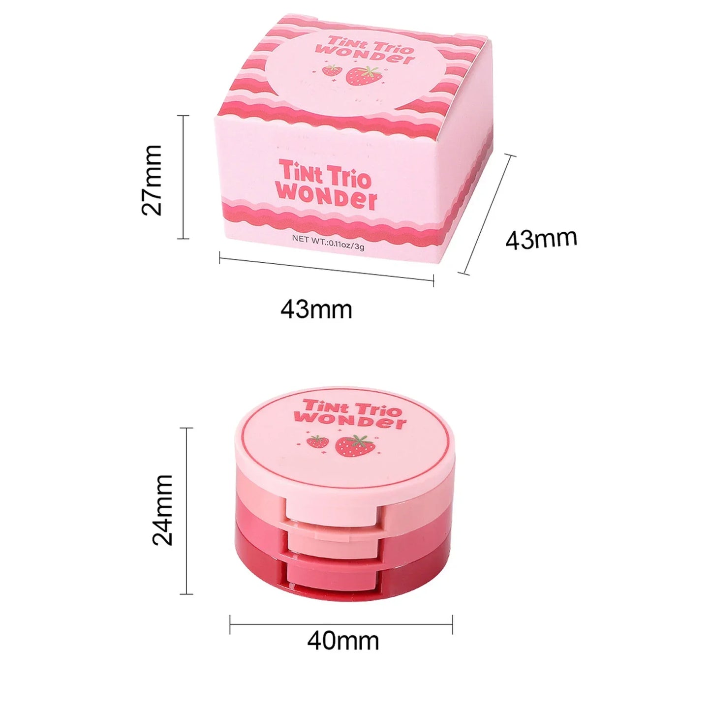 Natural Matte Face Blusher Velvety Smooth Lip Cream Cheek Blush Rouge Waterproof Makeup Makeup Blush - Merit Sell