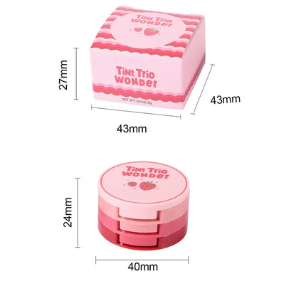 Natural Matte Face Blusher Velvety Smooth Lip Cream Cheek Blush Rouge Waterproof Makeup Makeup Blush - Merit Sell