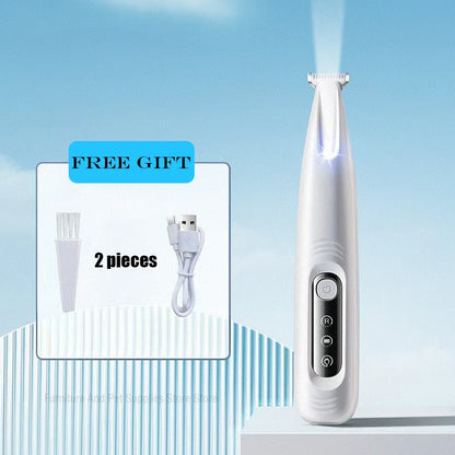 New Dog Paw Trimmer with LED Light Fully Waterproof Pet Hair Trimmer with LED Display Dog Clippers for Grooming 18mm Widen Blade - Merit Sell