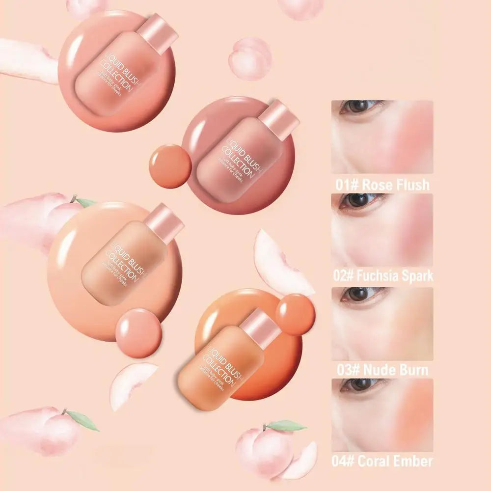 New Liquid Cheek Blush Facial Nourishing Blusher Gel Cream Multi-purpose For Eyes Lips Makeup Blush Stick Cosmetics - Merit Sell