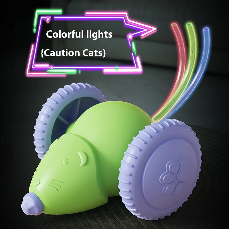 New Pet Toys Interactive Cat Toy Electric Mouse Car Automatic Teaser with Intelligent Obstacle Avoidance Pet Toys for Kittens - Merit Sell