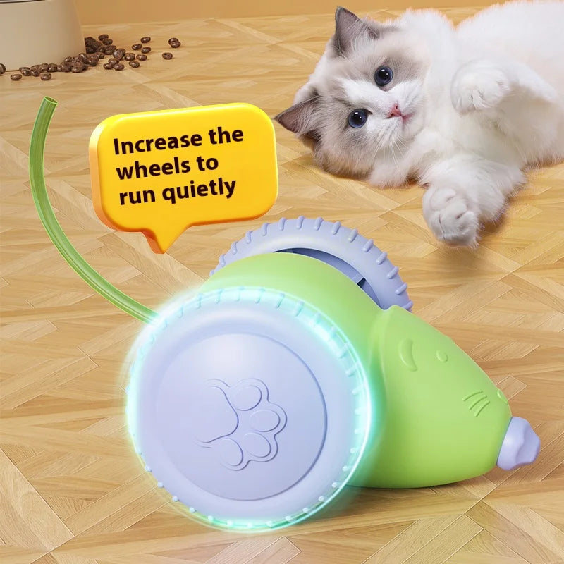 New Pet Toys Interactive Cat Toy Electric Mouse Car Automatic Teaser with Intelligent Obstacle Avoidance Pet Toys for Kittens - Merit Sell