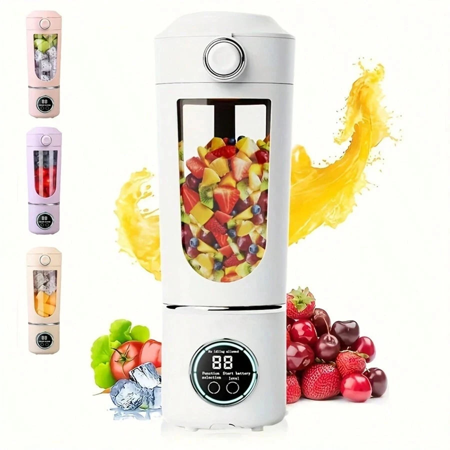 New Portable Juice Maker Blender for Shakes Smoothies 700ML Multiple Colors 12-Blades Fast Mixing 2 In 1 Blender Bottle Juicer - Merit Sell