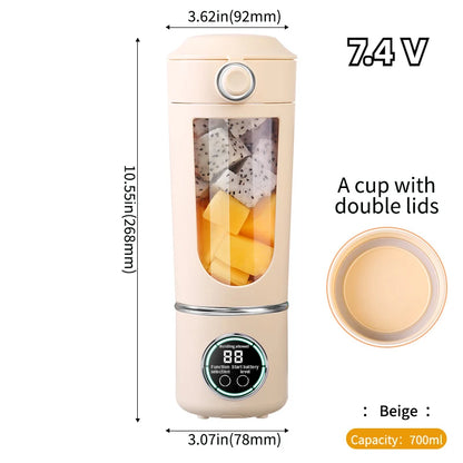 New Portable Juice Maker Blender for Shakes Smoothies 700ML Multiple Colors 12-Blades Fast Mixing 2 In 1 Blender Bottle Juicer - Merit Sell