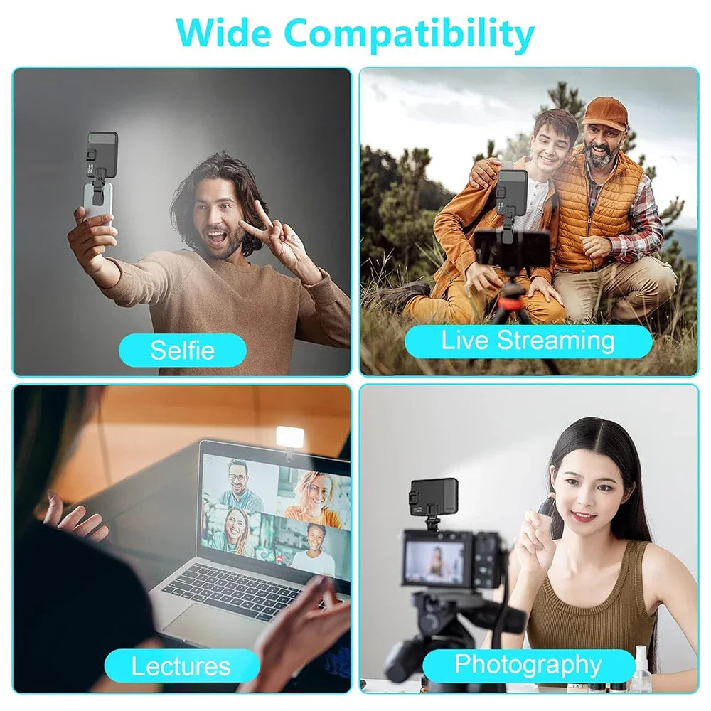 New Selfie Light, 60 LED Phone Light Fill Light 7 Modes Output Video Lamp Kit Dimmable 2500K-6500K Bi-Color Panel Light CRI 97+ - Merit Sell