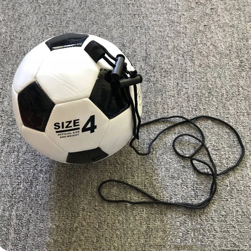 New Soccer Training Ball Adjustable Bungee Elastic Training Ball with Rope Size 4 Football for Training Playing Sports - Merit Sell