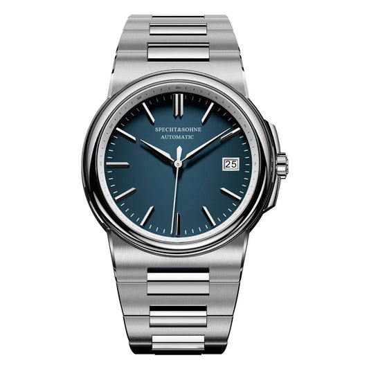 New Specht&Sohne Salmon Men's Automatic Watch 38MM Stainless Steel Japanese NH35 Mechanical Watch 50M Waterproof - Merit Sell