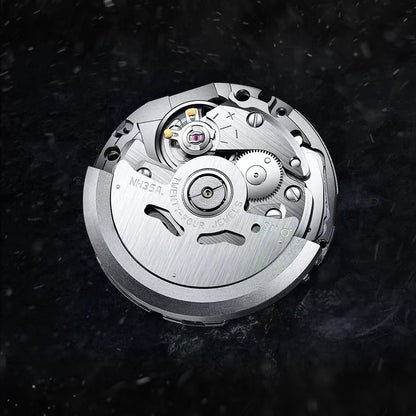 New Specht&Sohne Salmon Men's Automatic Watch 38MM Stainless Steel Japanese NH35 Mechanical Watch 50M Waterproof - Merit Sell