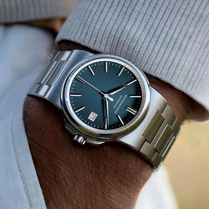 New Specht&Sohne Salmon Men's Automatic Watch 38MM Stainless Steel Japanese NH35 Mechanical Watch 50M Waterproof - Merit Sell