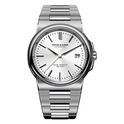 New Specht&Sohne Salmon Men's Automatic Watch 38MM Stainless Steel Japanese NH35 Mechanical Watch 50M Waterproof - Merit Sell