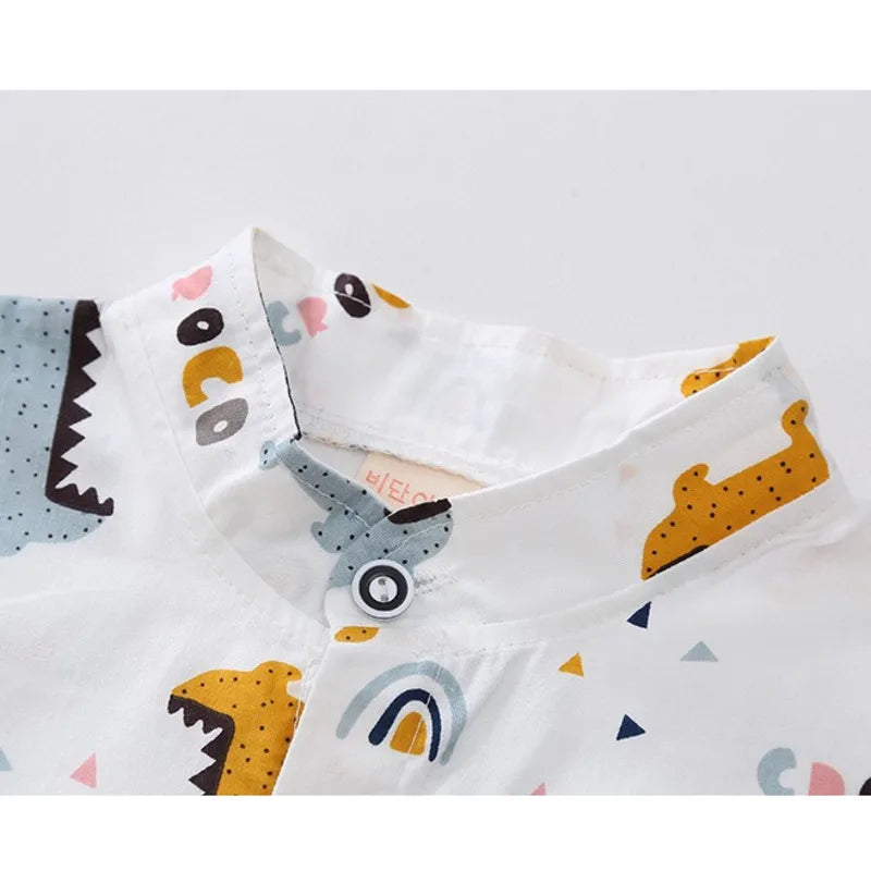 New Summer Baby Boys Clothes Suit Children Fashion Cartoon Shirt Shorts 2Pcs/Sets Toddler Casual Costume Infant Kids Tracksuits - Merit Sell