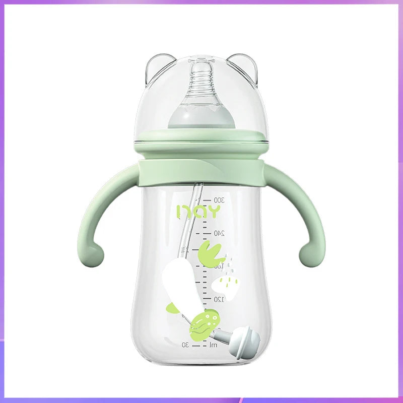 Newborn bottle/Big baby bottle/Handle anti bloating and anti falling baby bottle/Used by babies over 6 months old - Merit Sell