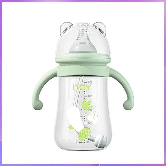 Newborn bottle/Big baby bottle/Handle anti bloating and anti falling baby bottle/Used by babies over 6 months old - Merit Sell