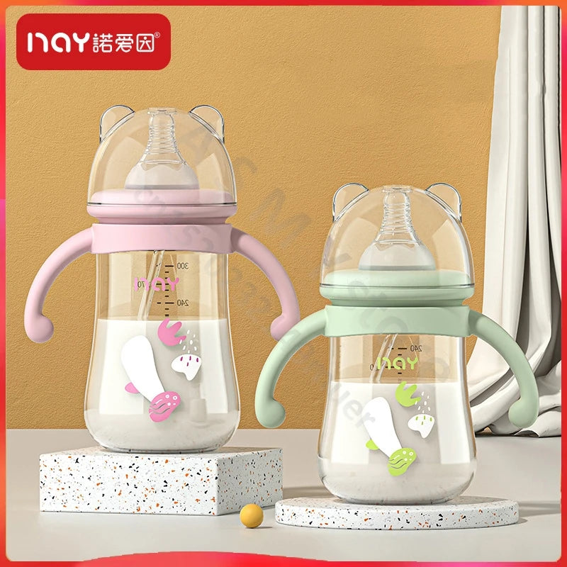 Newborn bottle/Big baby bottle/Handle anti bloating and anti falling baby bottle/Used by babies over 6 months old - Merit Sell