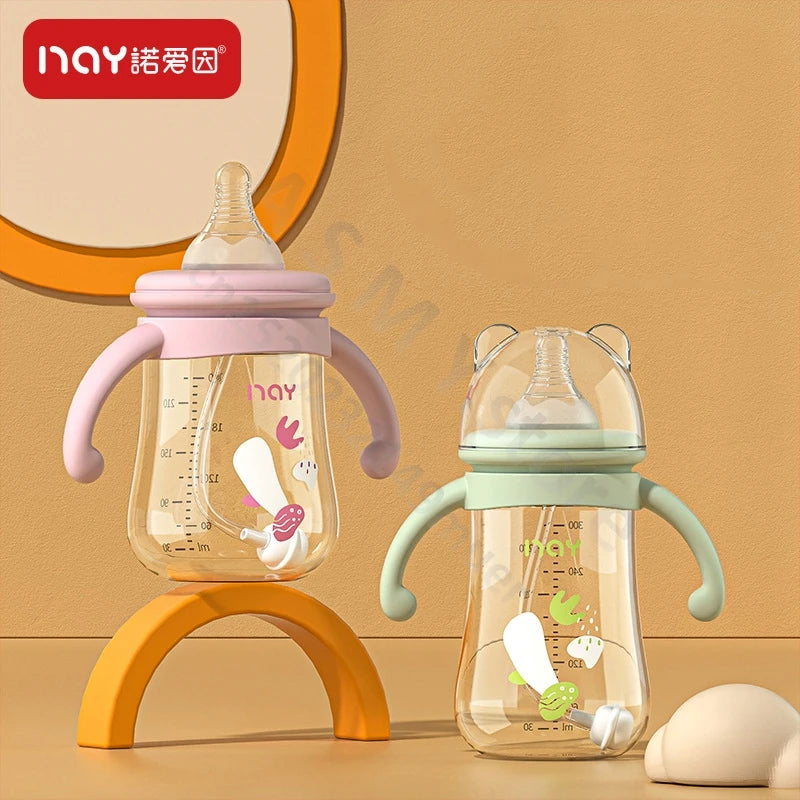 Newborn bottle/Big baby bottle/Handle anti bloating and anti falling baby bottle/Used by babies over 6 months old - Merit Sell