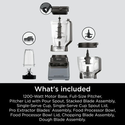 Ninja® Grand Kitchen System 1200, Blender, 4 Preset Auto-iQ® Programs, KS500 - Merit Sell